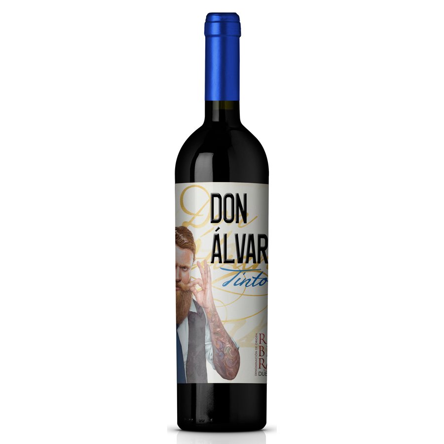 Vino D.O. Ribera del Duero tinto DON ALVARO joven botella 75 cl
