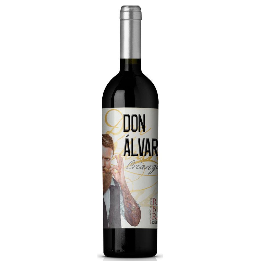 Vino D.O. Ribera del Duero crianza tinto DON ALVARO botella 75 cl