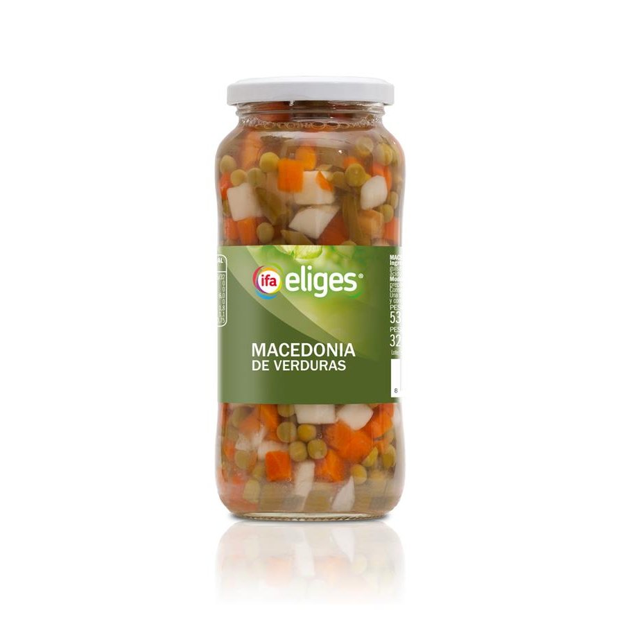 Macedonia verduras IFA ELIGES frasco 325 g pne.