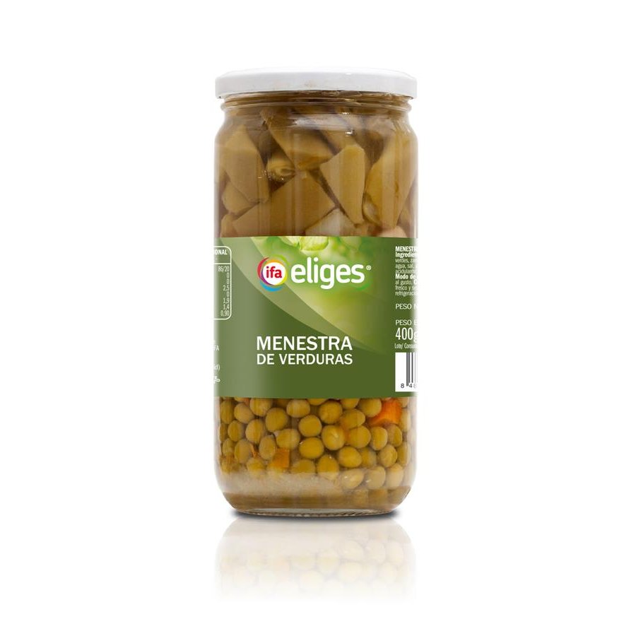 Menestra verduras IFA ELIGES frasco 400 g pne.