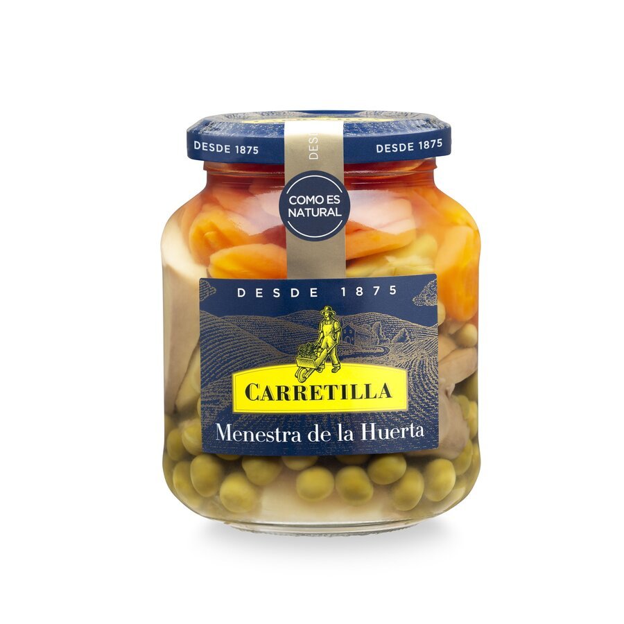 Menestra de la huerta CARRETILLA frasco 270 g pne.