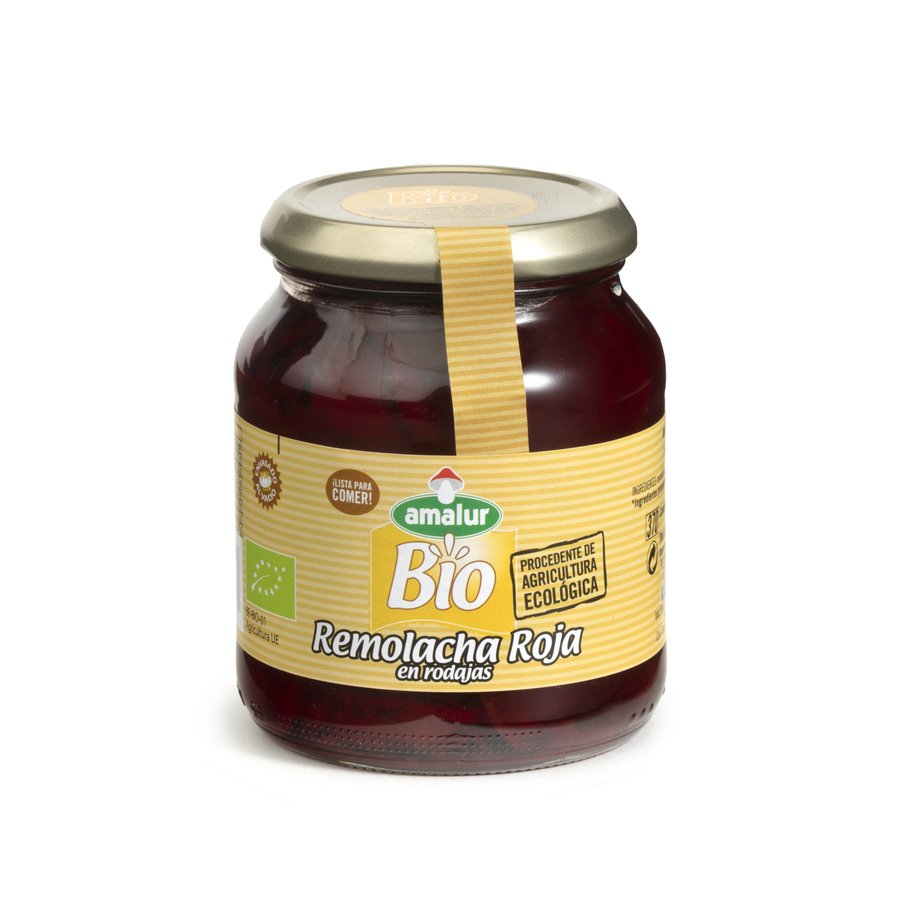 Remolacha roja bio AMALUR rodajas 195 g pne