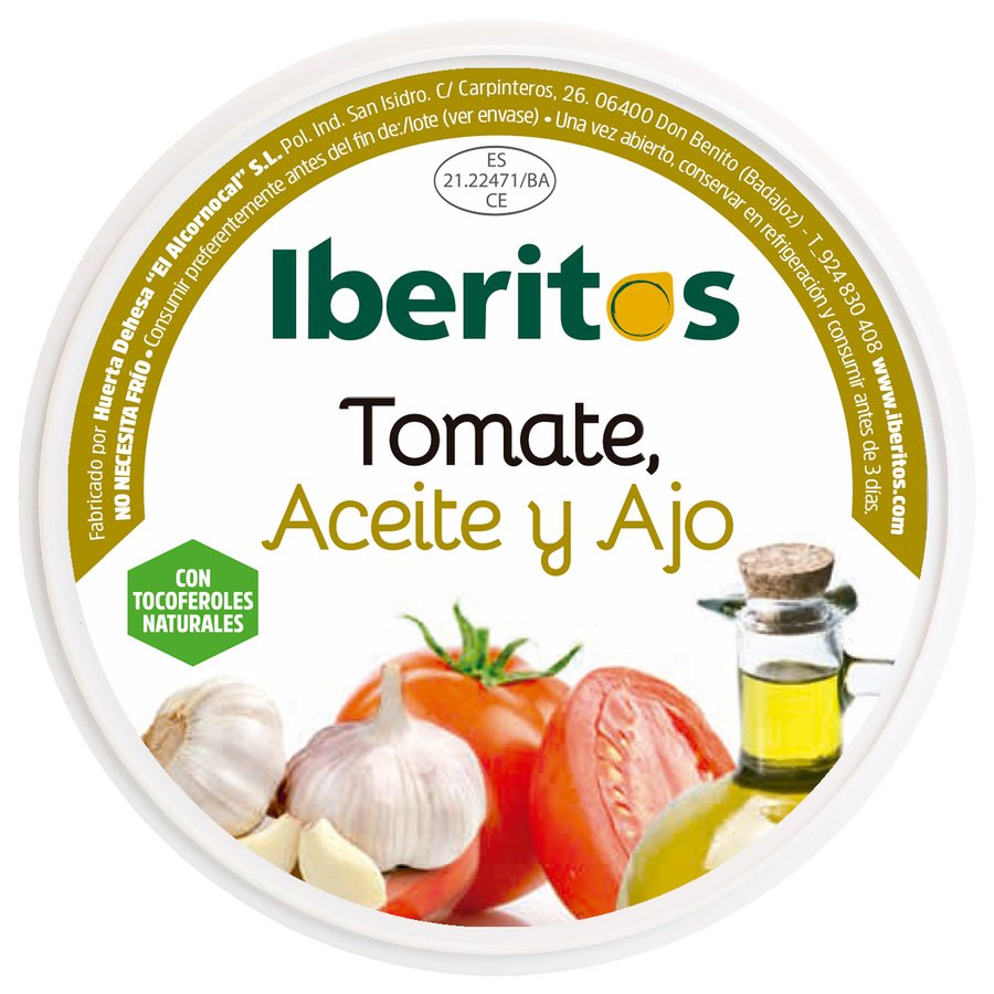Tomate aceite/ajo IBERITOS 250 g