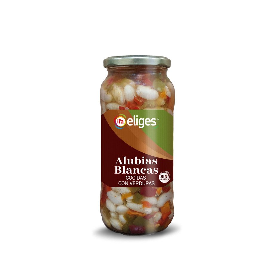 Alubias con verduras IFA ELIGES frasco 400 g pne.