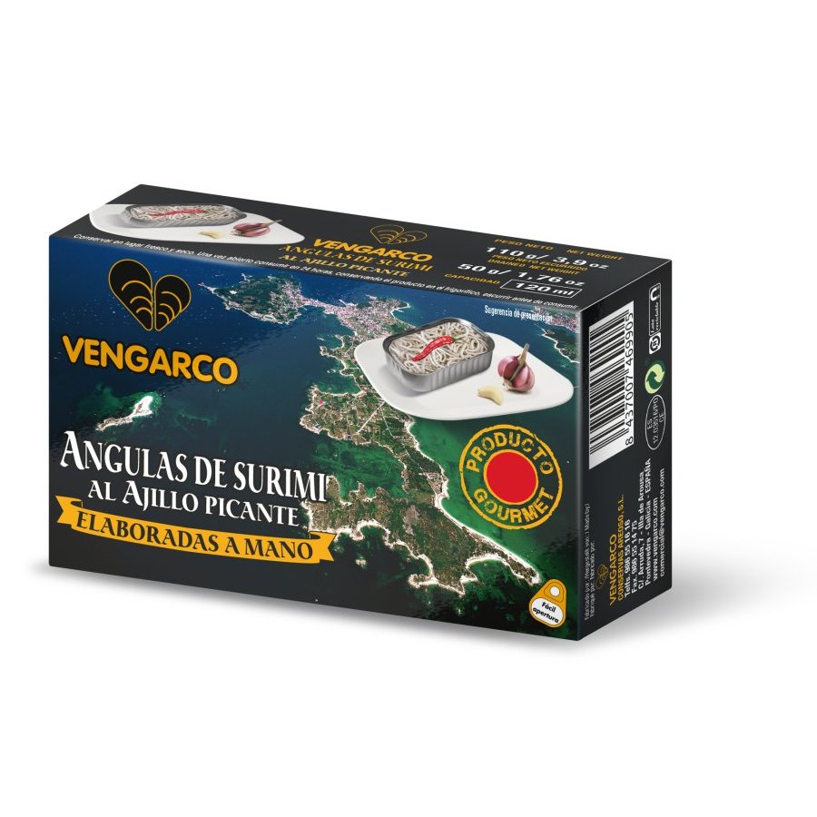 Angulas de surimi al ajillo picantes VENGARCO 110 g