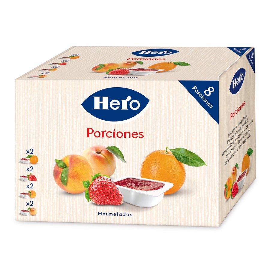 Confitura HERO mini surtidos 8 porciones 200 g