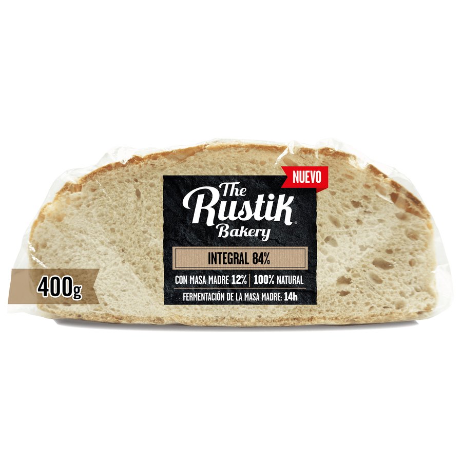 Media hogaza integral RUSTIK BAKERY 400 g