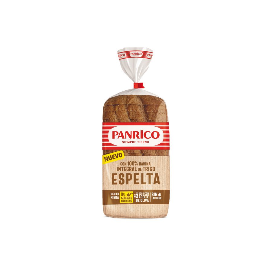 Pan 100% espelta integral PANRICO 385 g