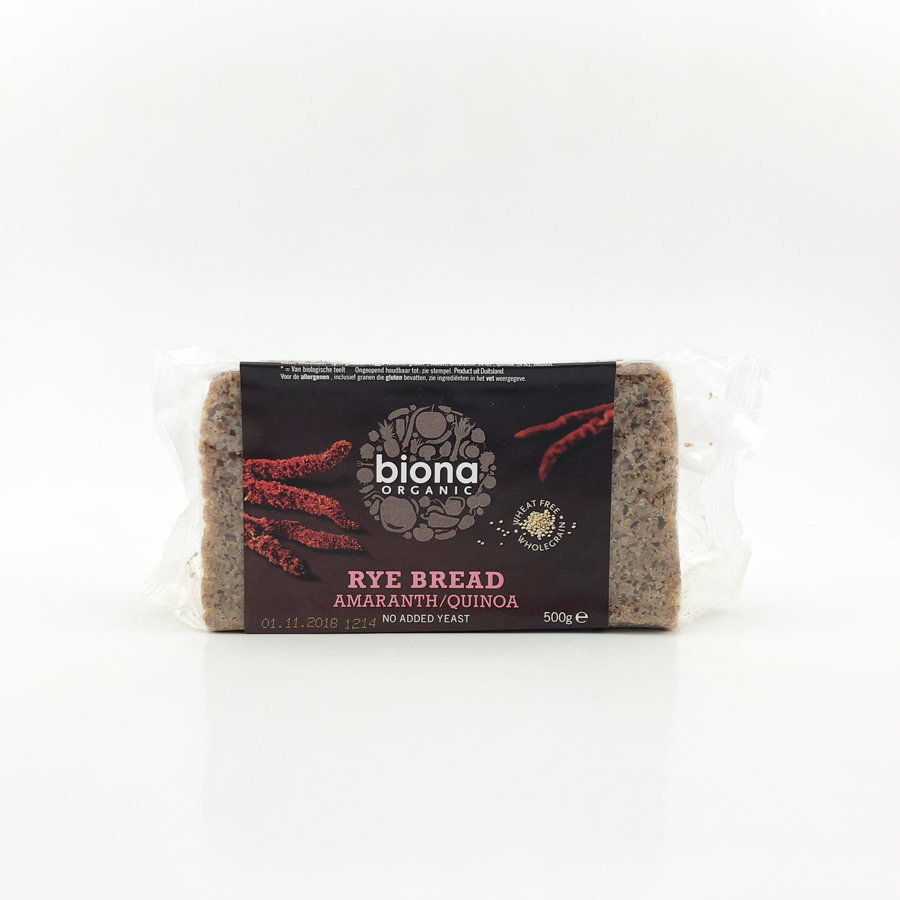 Pan centeno amaranto y quinoa ecológico BIONA 500 g