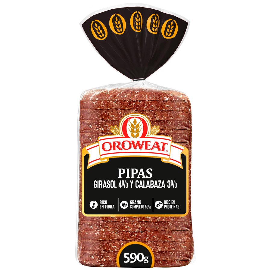 Pan pipas calabaza girasol OROWEAT 590 g