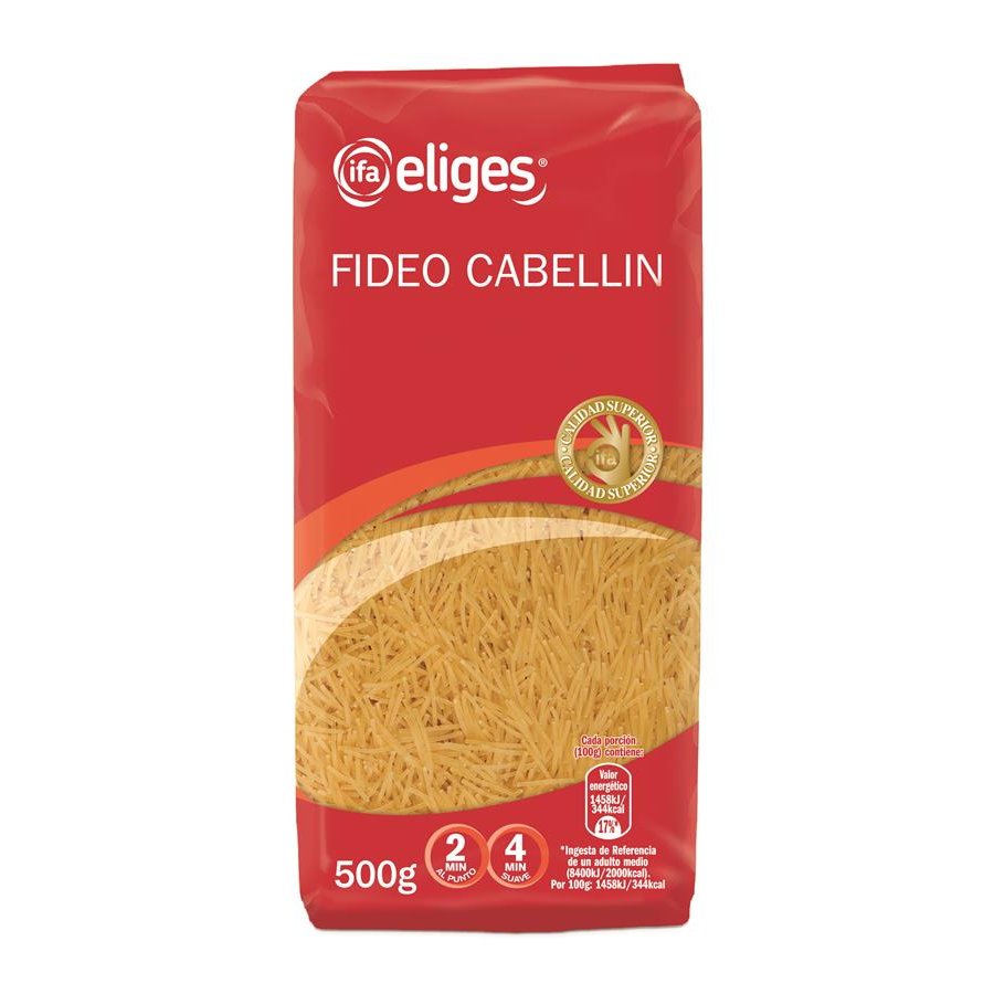 Fideo cabellín IFA ELIGES 500 grs.