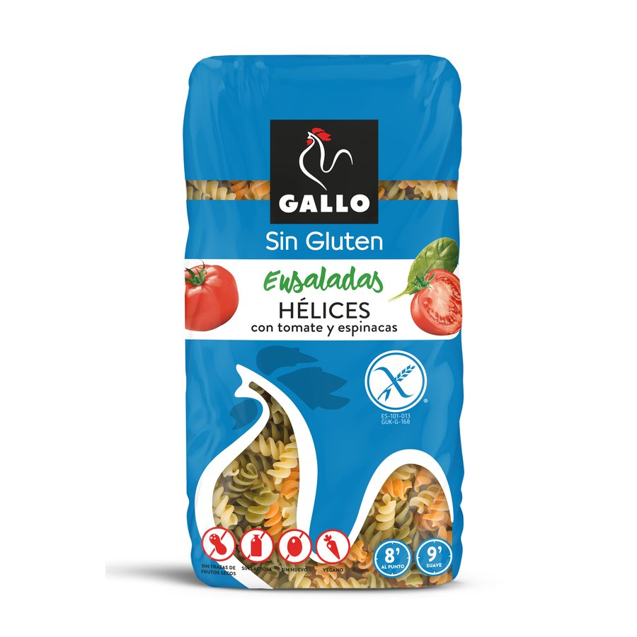 Hélices tricolor sin gluten GALLO 450 g