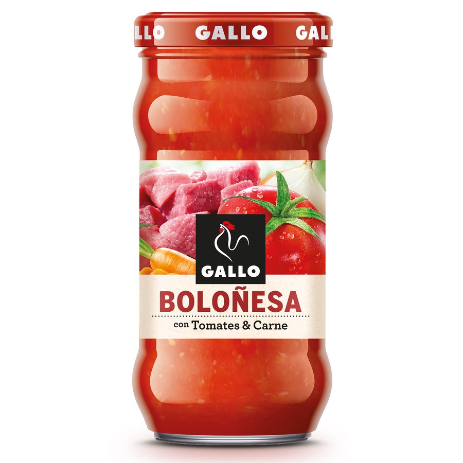 Salsa boloñesa GALLO sin gluten frasco 350 g