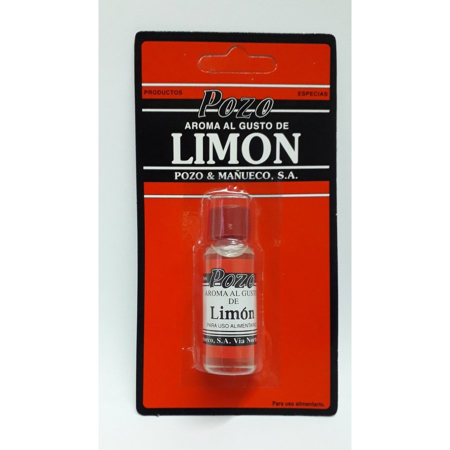 Aroma gusto limón POZO blister frasco 12 cc