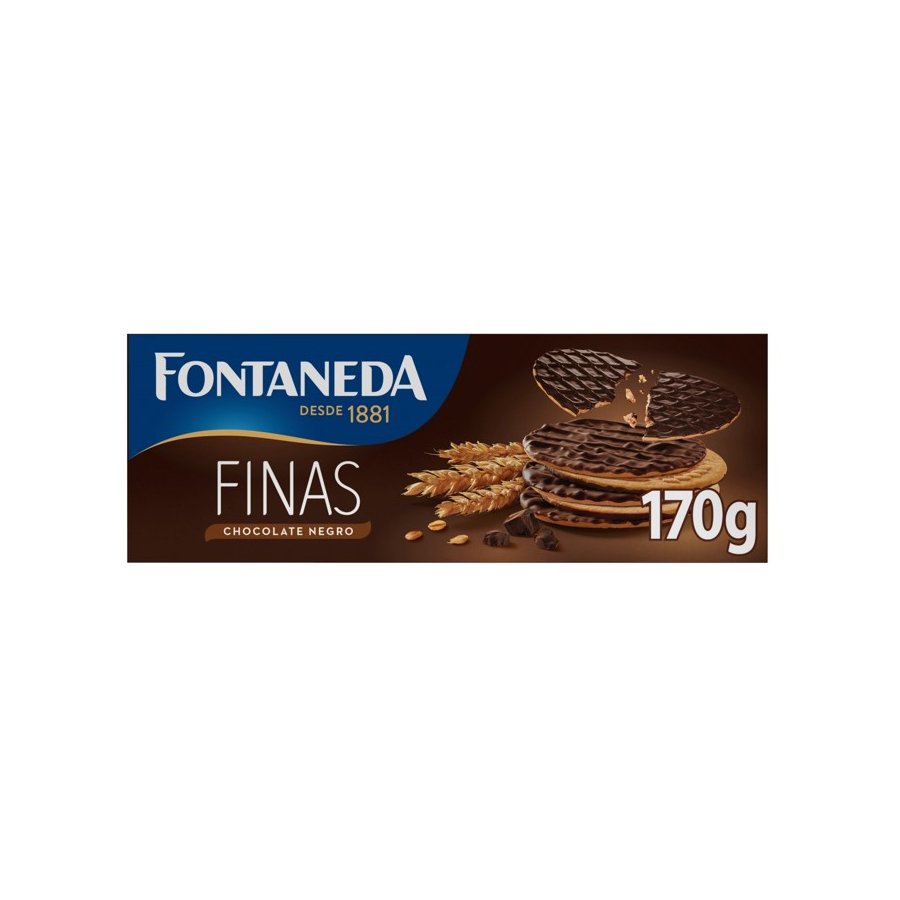 Galletas digestive FONTANEDA finas chocolate negro 170 g