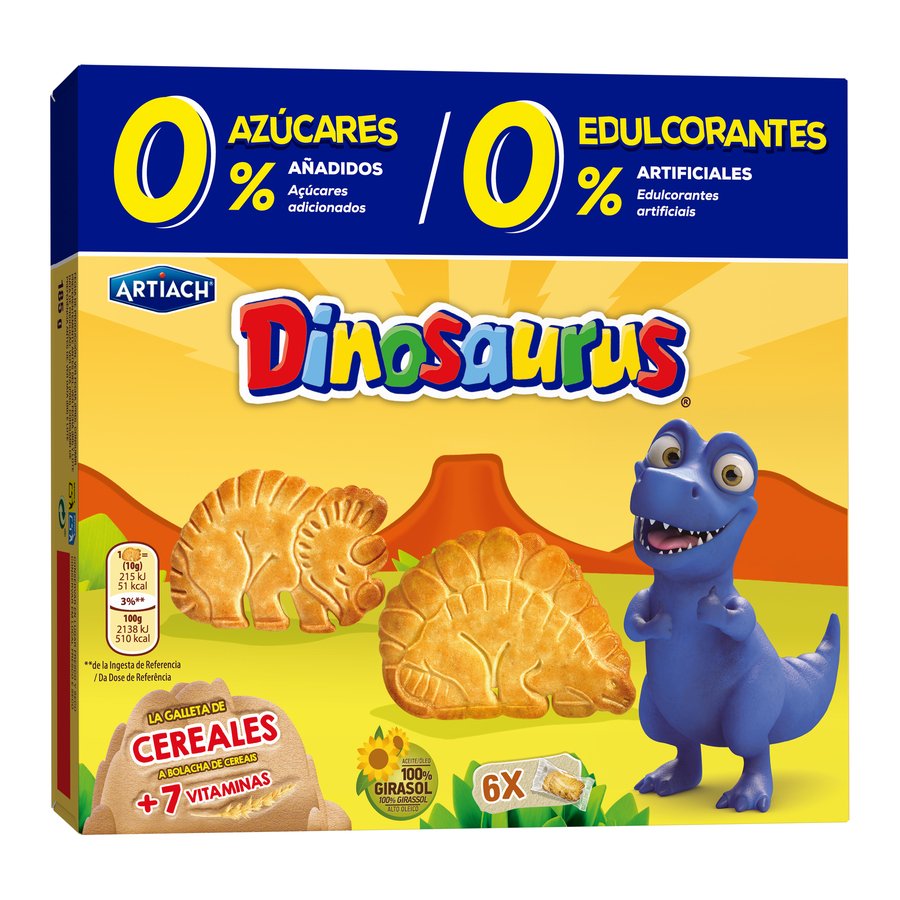 Galletas ARTIACH Dinosaurus Cookienss 185 g