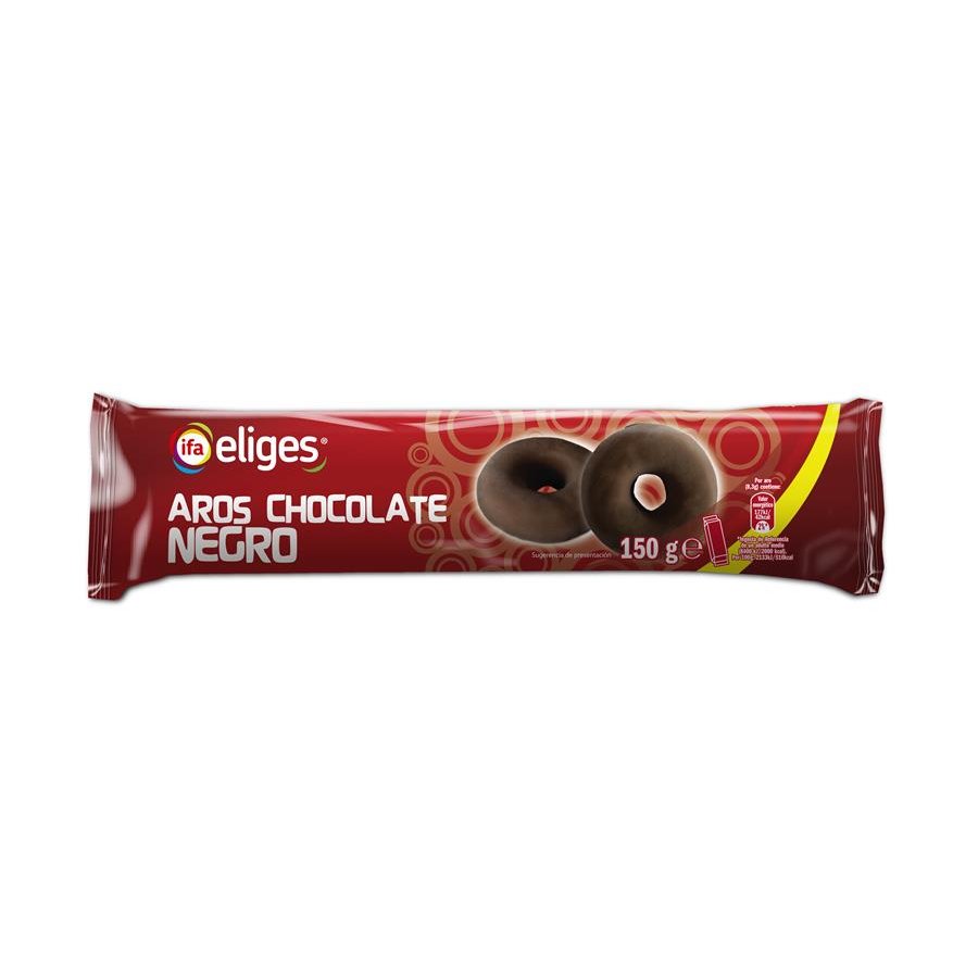 Galletas aros chocolate negro IFA ELIGES 150 g