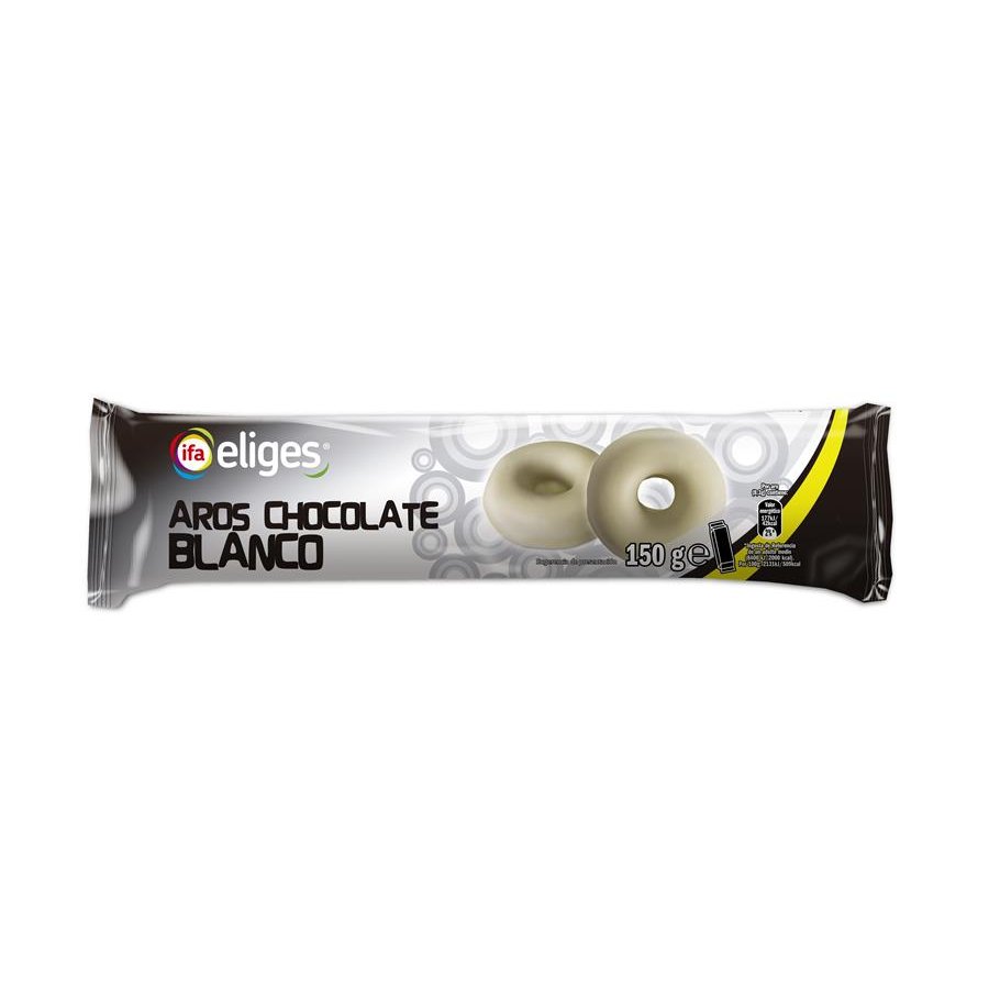 Galletas aros chocolate blanco IFA ELIGES 150 g