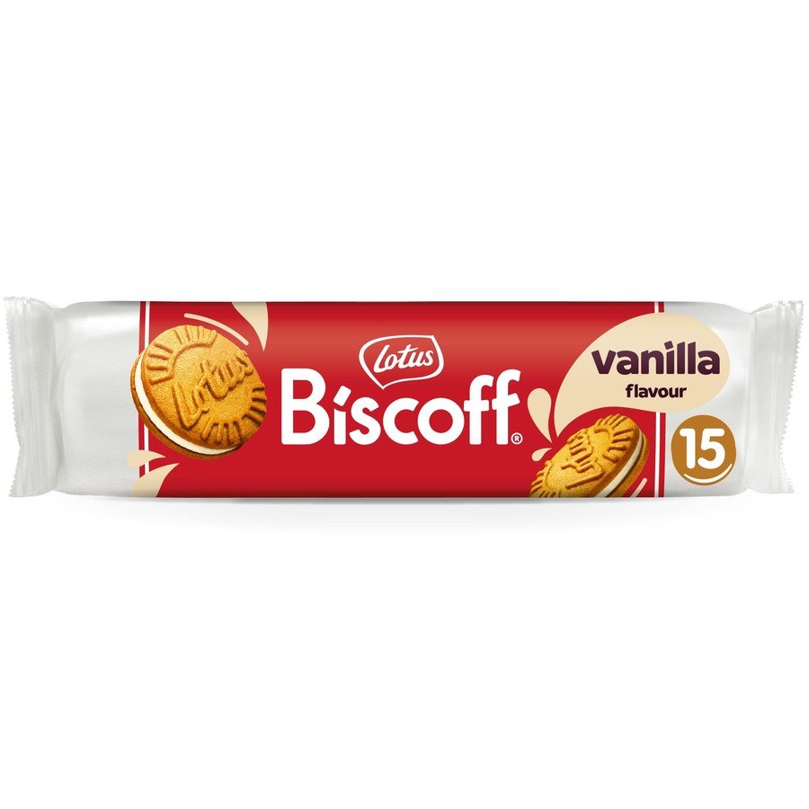 Galletas caramelizadas rellena vainilla LOTUS paquete 150 g