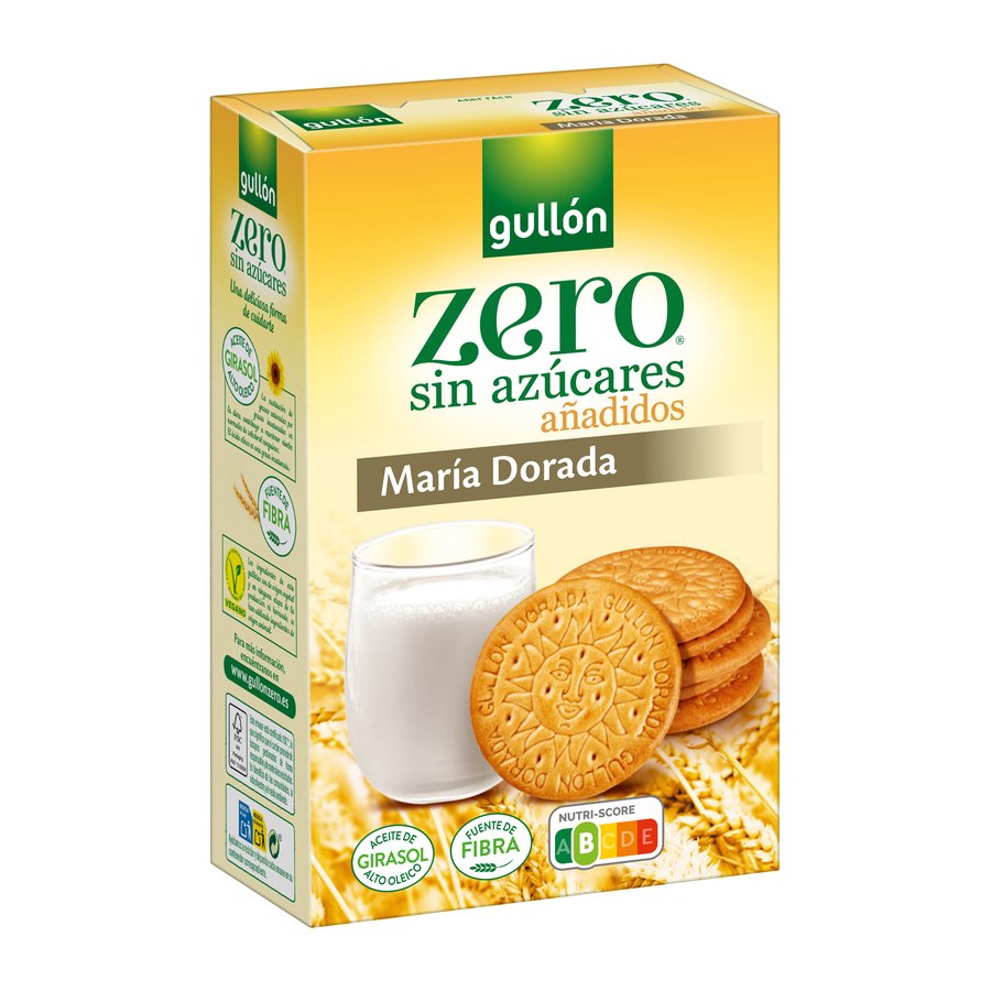 Galleta María dorada GULLON Zero sin azúcar añadido 400 g