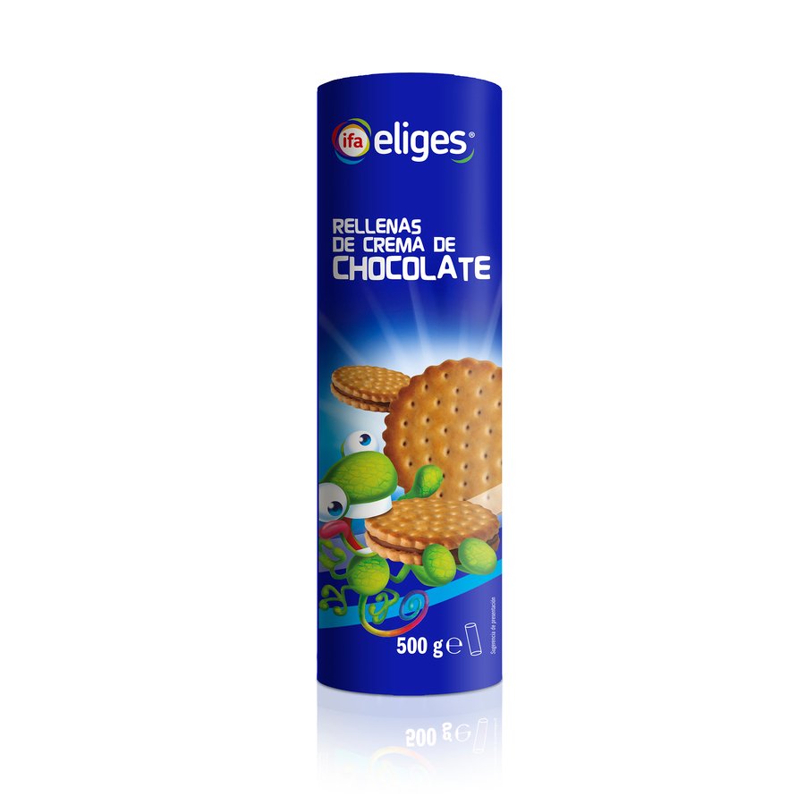 Galleta rellena chocolate IFA ELIGES paquete 500 g