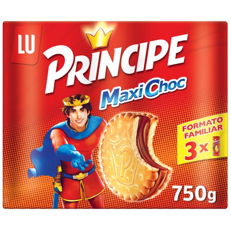 Galleta PRINCIPE Maxichoc pack 3x250 g
