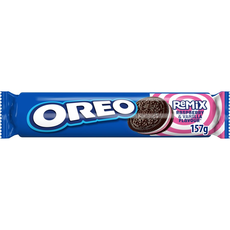 Galletas OREO Doble Fun vainilla y frambuesa 157 g