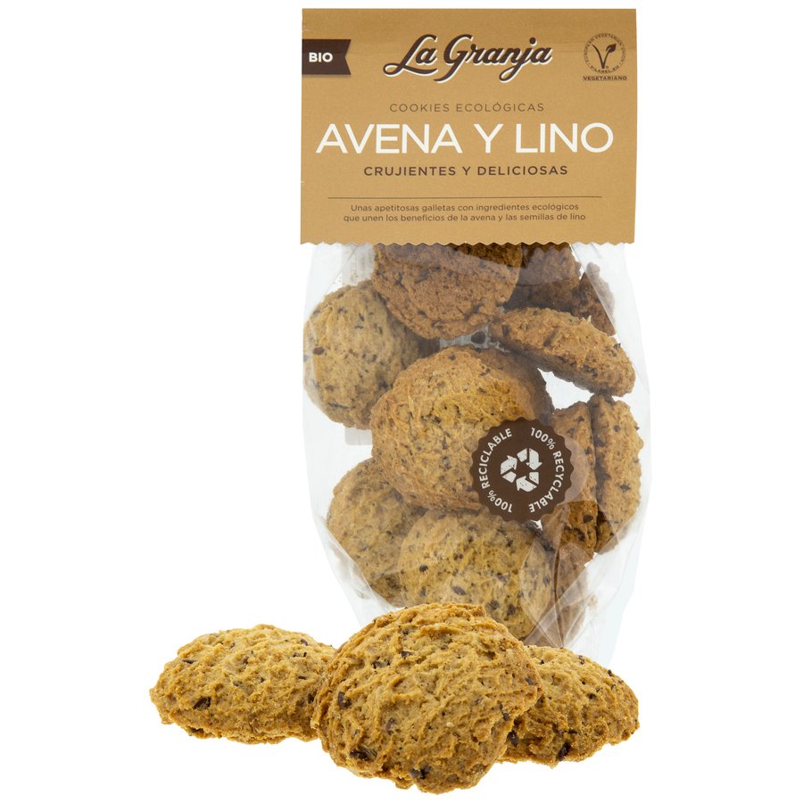 Galletas eco LA GRANJA avena y lino 200 g