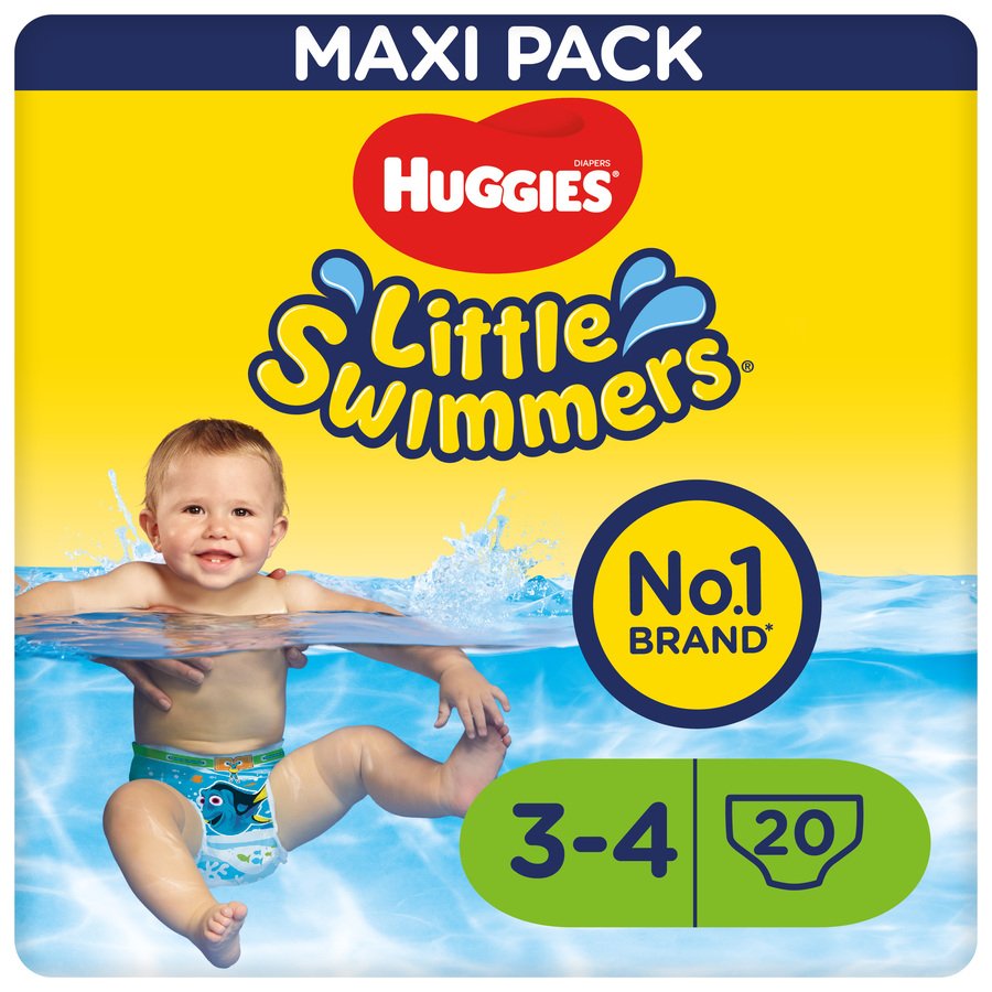 HUGGIES little swimmers talla pequeña maxi pack 20 unidades