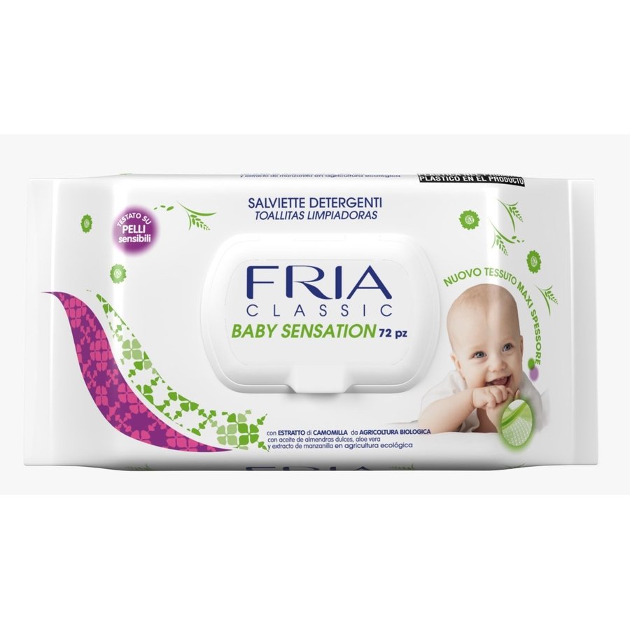 Toallitas FRIA baby sens.antienrojecimiento paquete 72 unidades