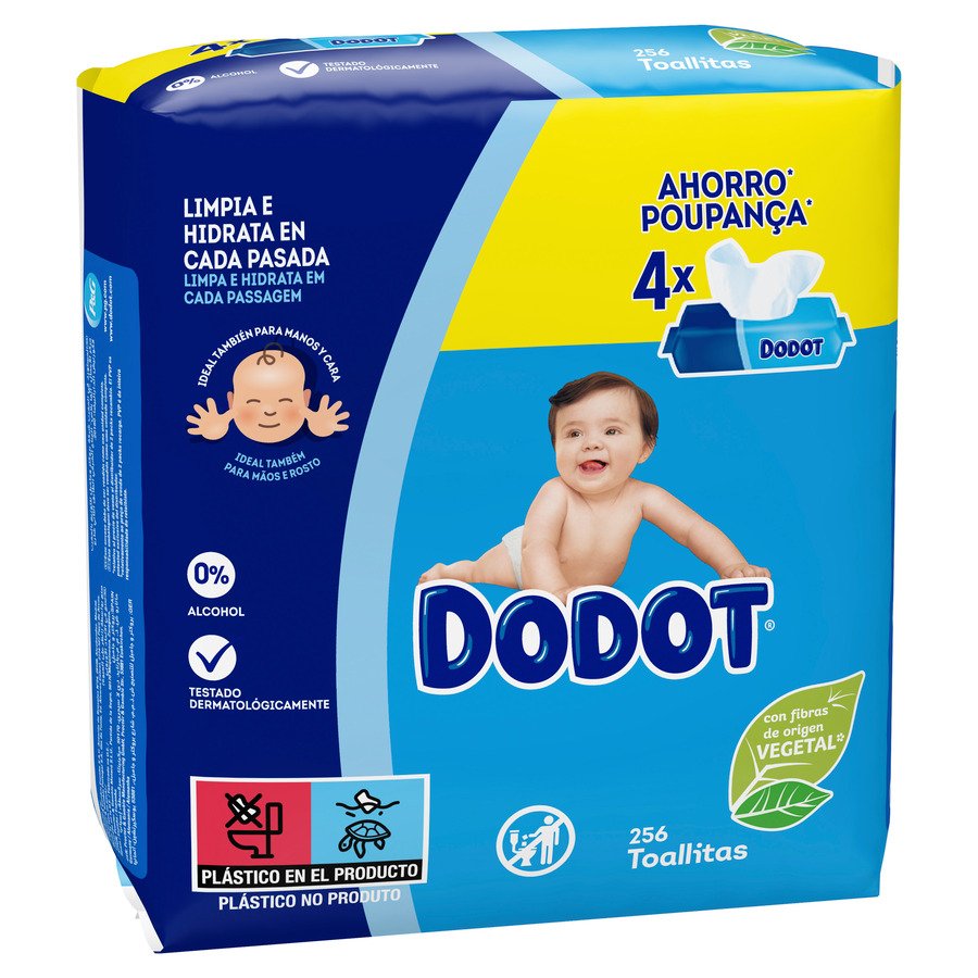 Toallitas DODOT 4x64 unidades