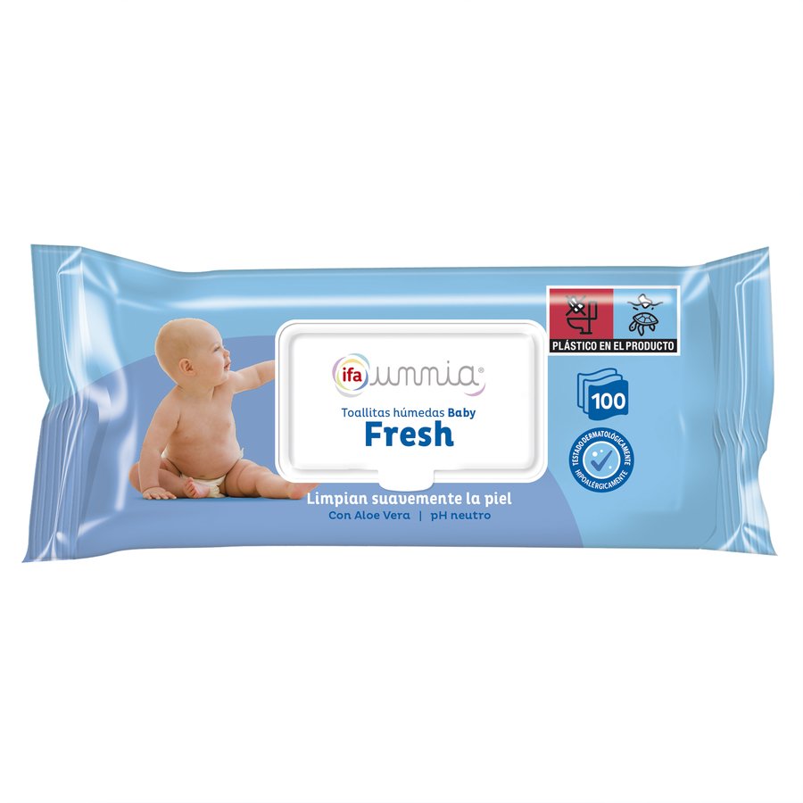 Toallitas húmedas baby con tapa IFA UNNIA 100 unidades