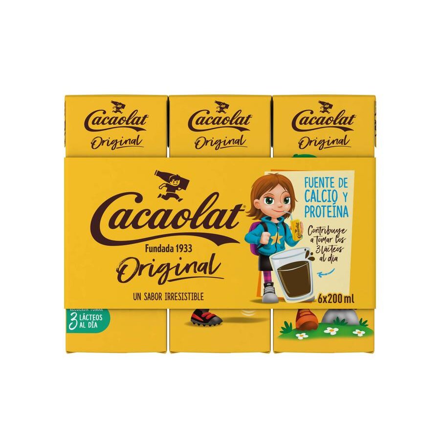 Batido de cacao CACAOLAT slim pack 6x200 ml