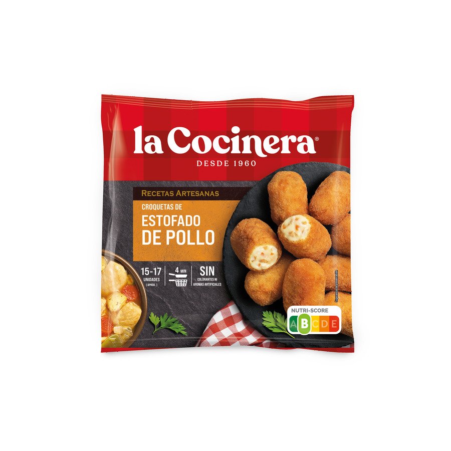 Croquetas congeladas artesanas pollo LA COCINERA 500 g