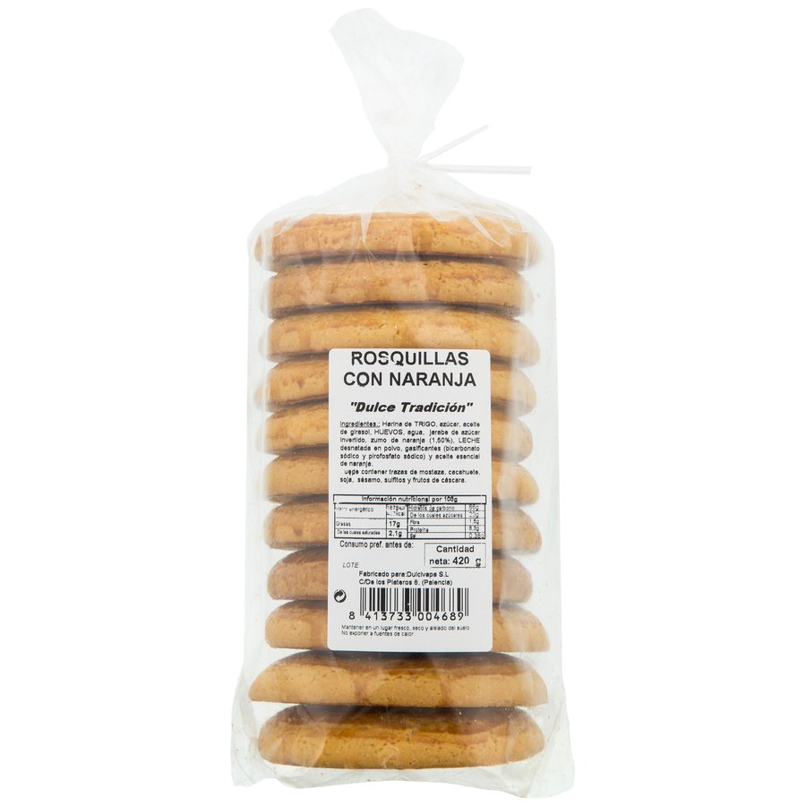 Rosquillas naranja DULCIVAPA 420 grs