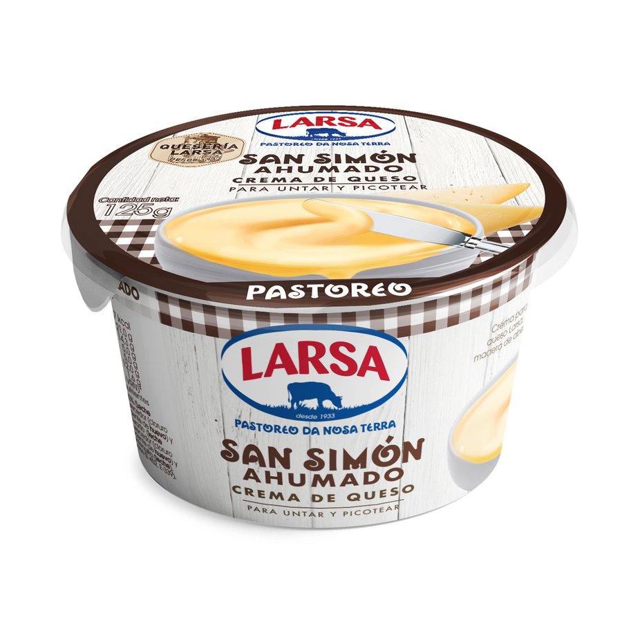 Crema queso SAN SIMON ahumado LARSA 125 g