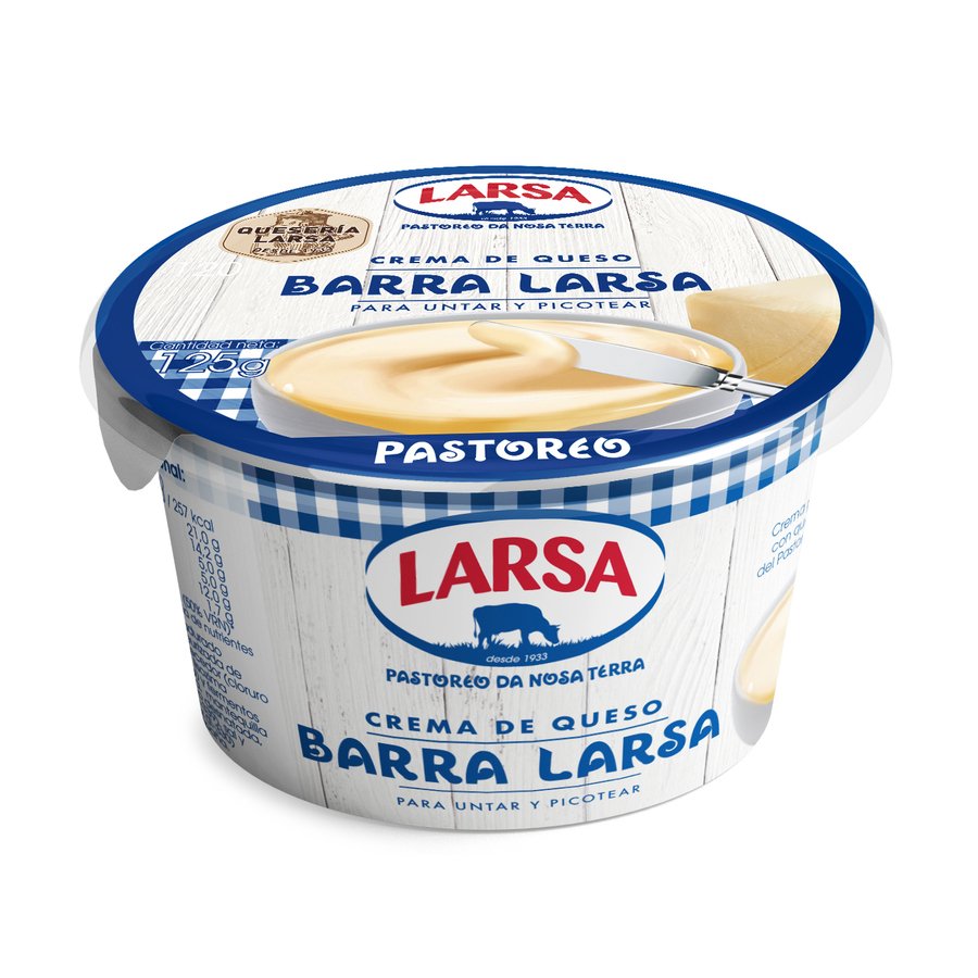 Crema queso barra LARSA 125 g