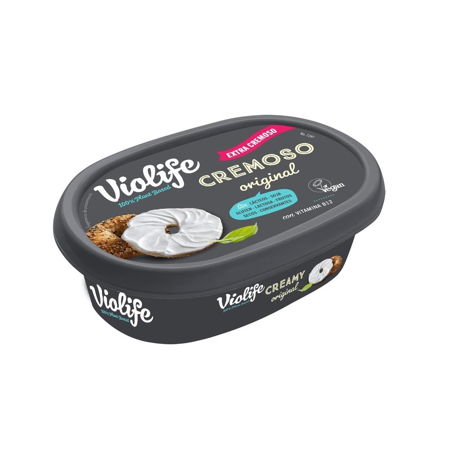 Crema vegetal sabor original VIOLIFE 100% vegano 200 g