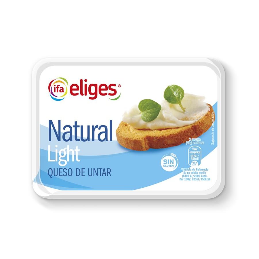 Queso untar natural light IFA ELIGES 250 g