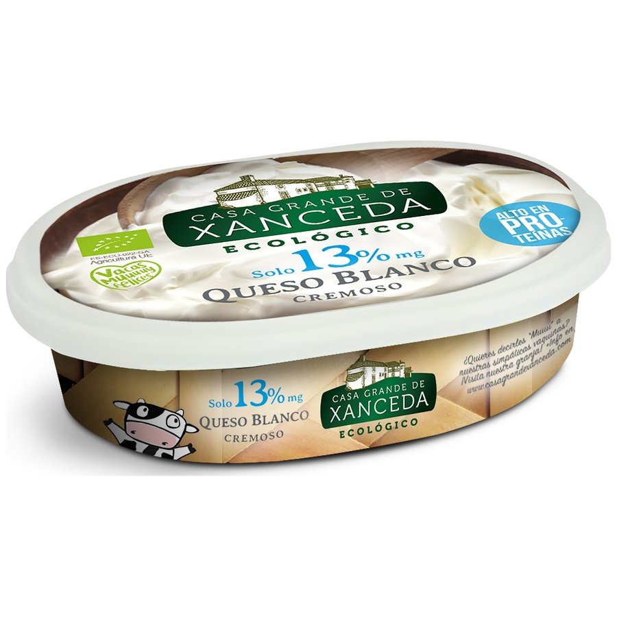 Queso de untar ecológico CASA GRANDE DE XANCEDA más proteína 175 g