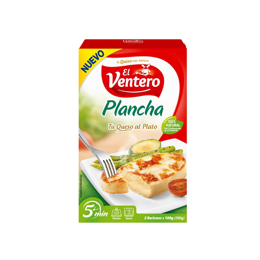 Queso para plancha EL VENTERO pack 2x100 g