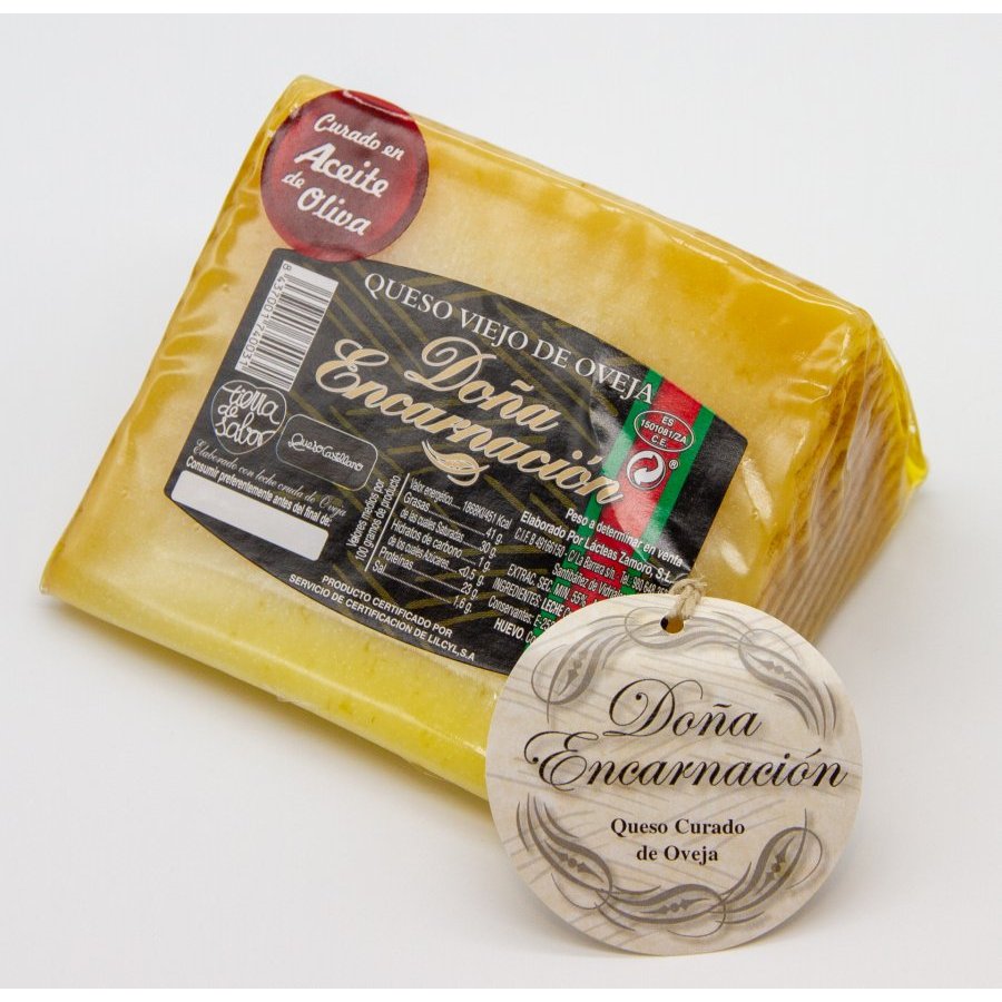 Queso viejo en aceite de oliva virgen extra DOÑA ENCARNACION kilo