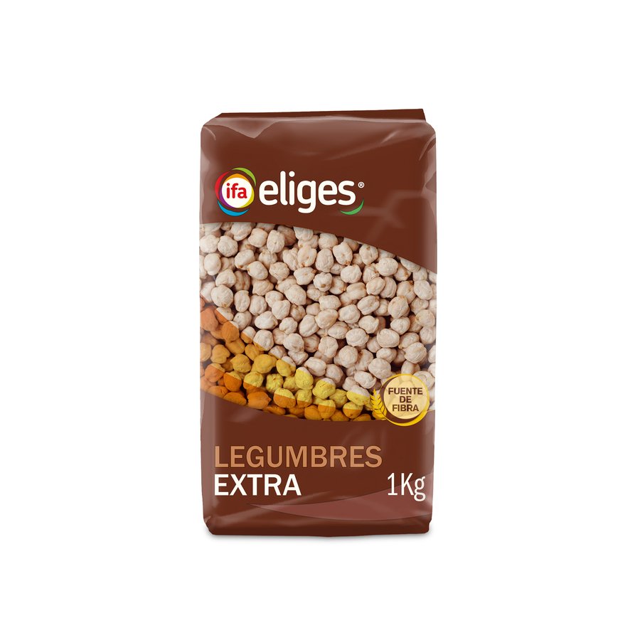 Garbanzo lechoso extra nacional IFA ELIGES bolsa 1 kilo