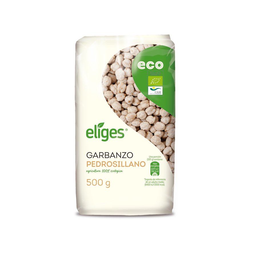 Garbanzo pedrosillano ecológico ECO ELIGES paquete 500 g