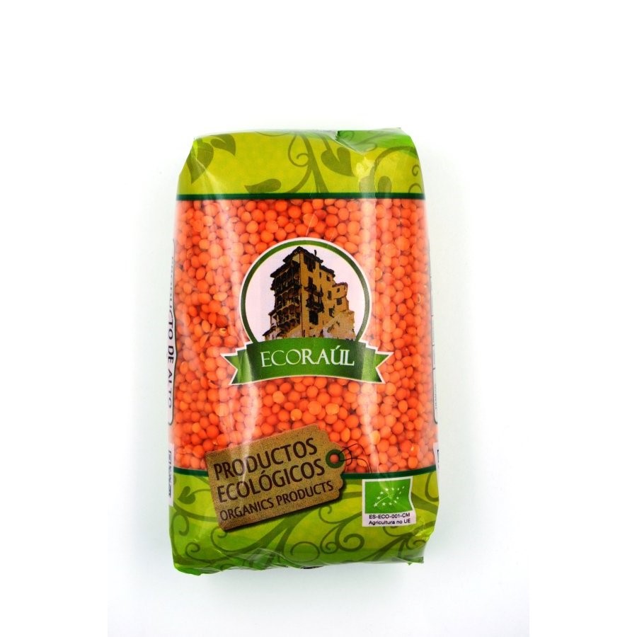 Lenteja roja pelada entera bio ECORAUL 500 g