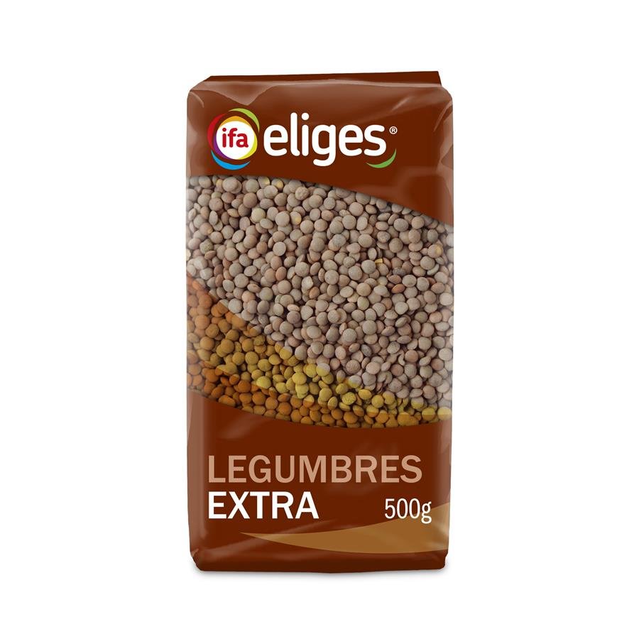 Lentejas pardina extra IFA ELIGES 500 g