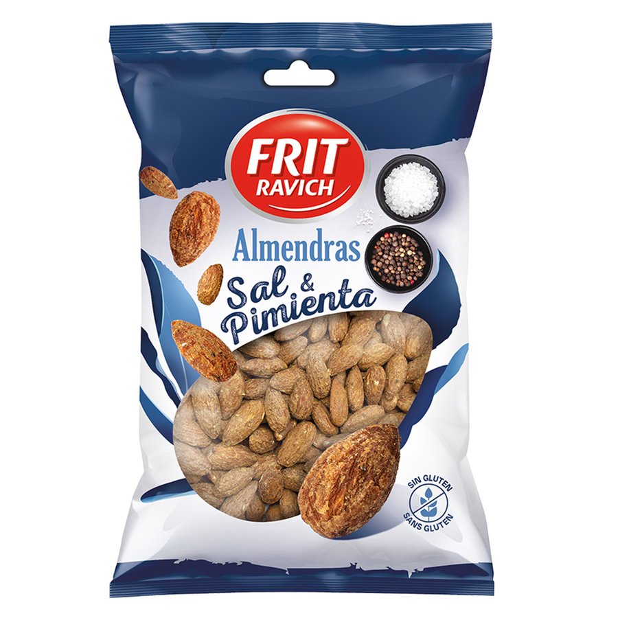 Almendras tostadas sal y pimienta FRIT RAVICH 105 g