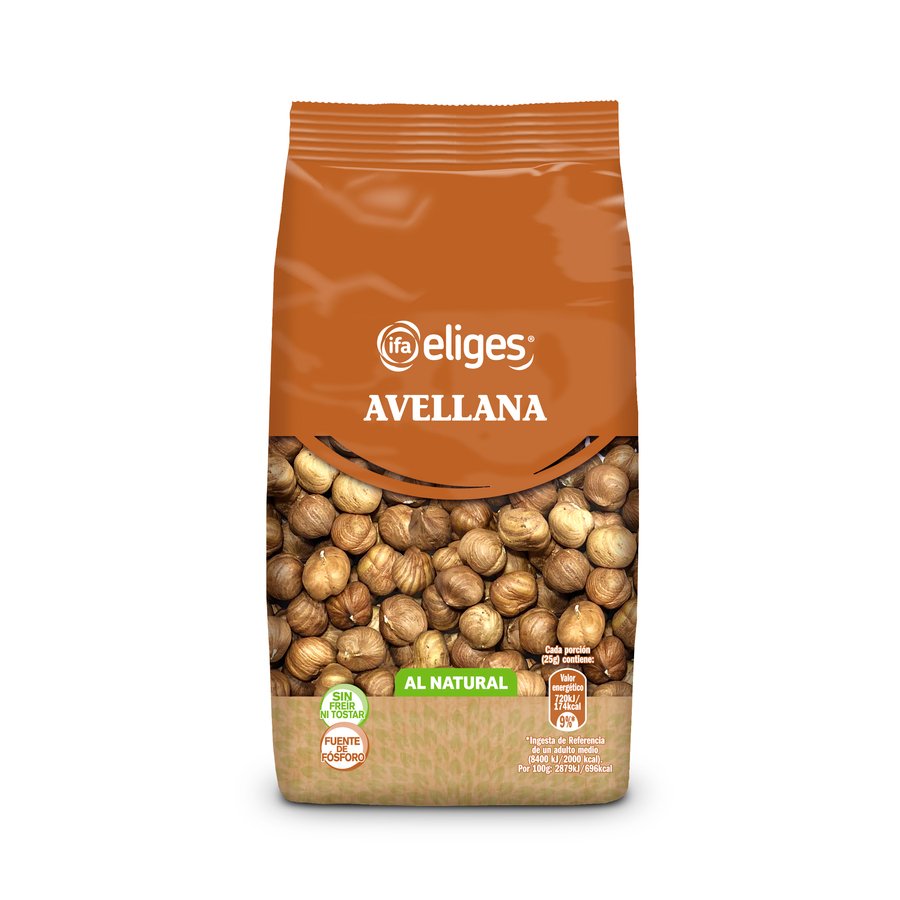 Avellana al natural con piel IFA ELIGES 200 g