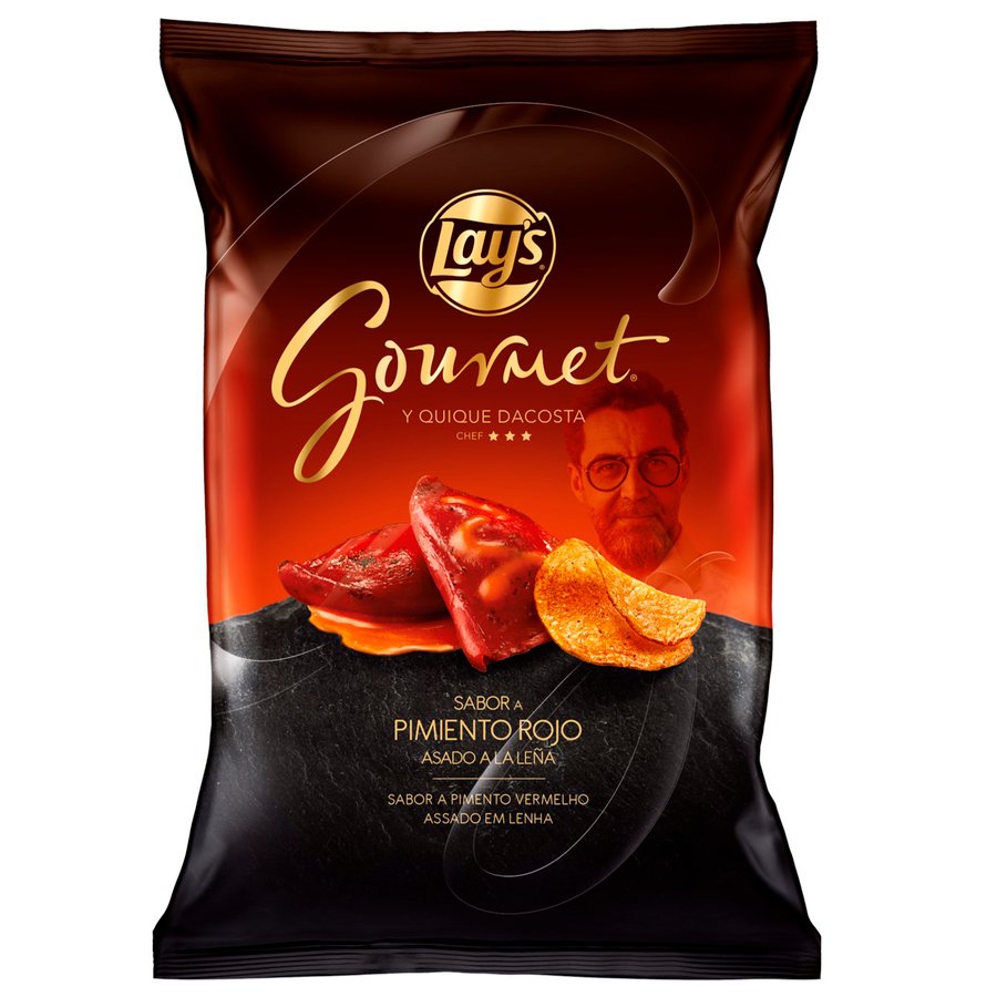 Patatas fritas LAY'S Gourmet pimiento rojo asado a la leña 150 g