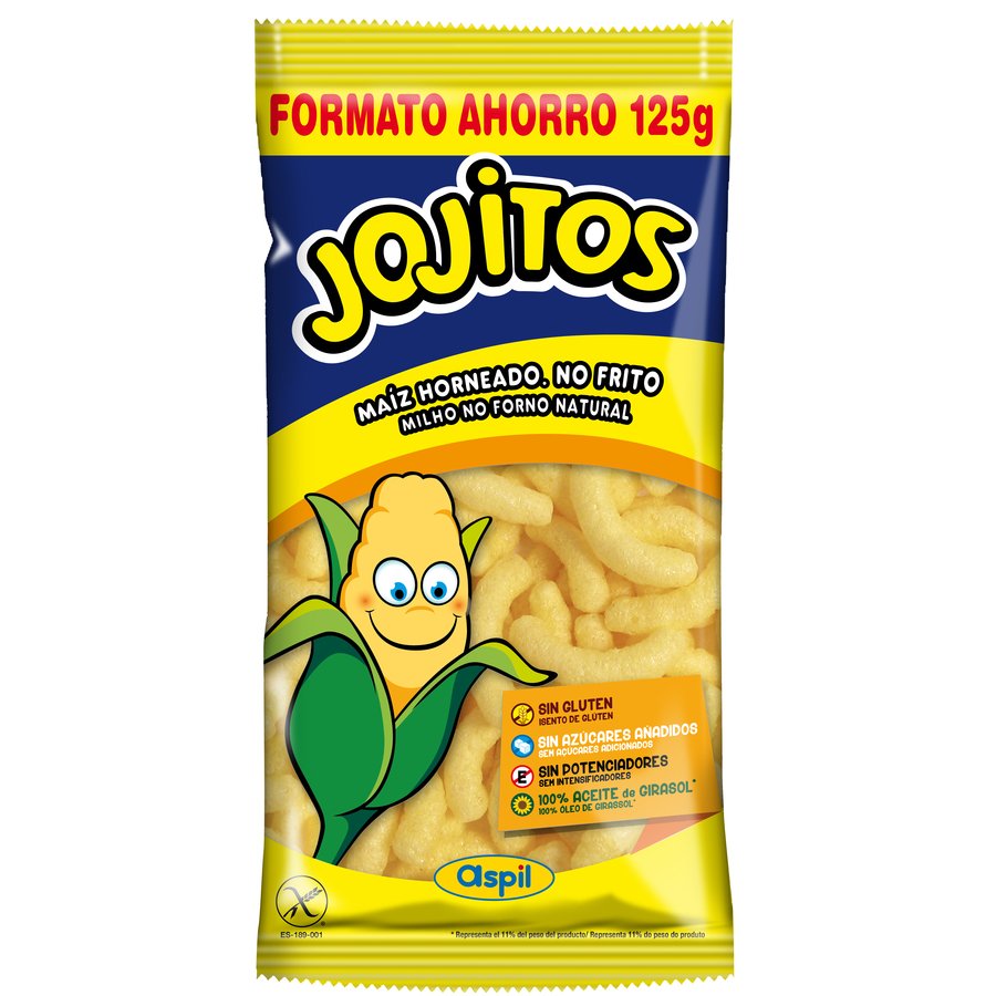 Jojitos ASPIL sin gluten paquete 125 g